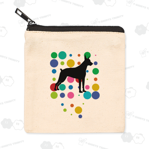 カラフルドットドーベルマン