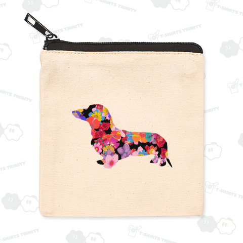 花柄ミニチュアダックス