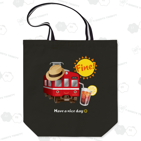 赤い電車「 Fine ! 」 文字色 : 白 ver.