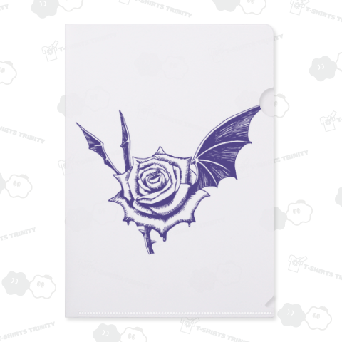 薔薇を吸う蝙蝠(パープル)