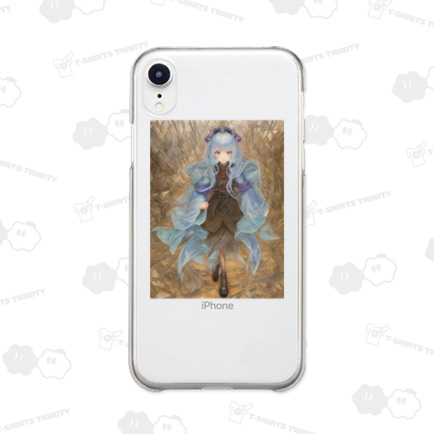 ロングヘアーが風になびく美少女