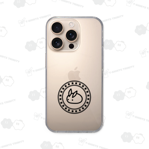 ロゴ風雪うさぎ