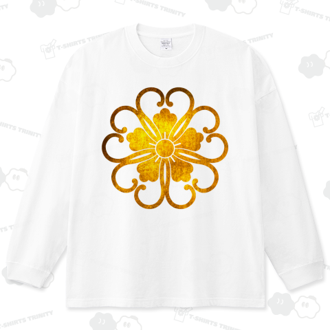 家紋 蔓唐花桜 -01 金箔フェイク柄 カスタマイズ可能