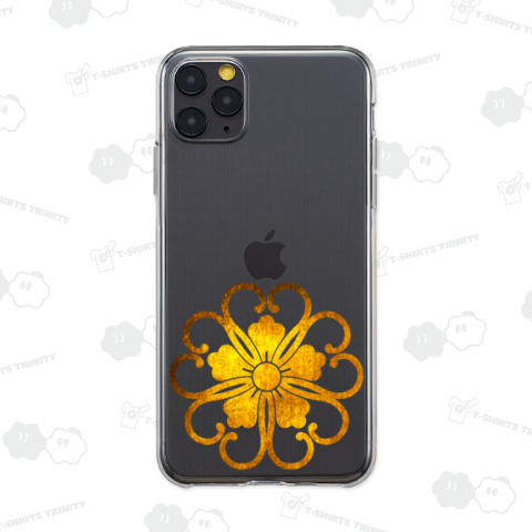 家紋 蔓唐花桜 -01 金箔フェイク柄 カスタマイズ可能