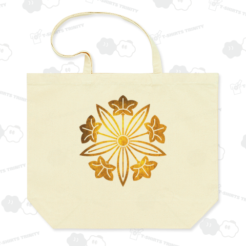 家紋 葉陰竜胆車 -01 金箔フェイク柄 カスタマイズ可能