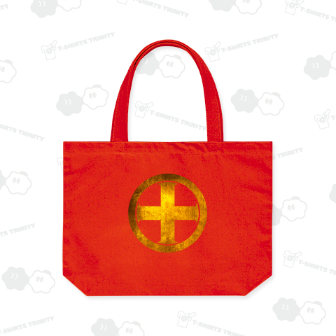 家紋 丸に変わり十文字 -01 金箔フェイク柄 カスタマイズ可能