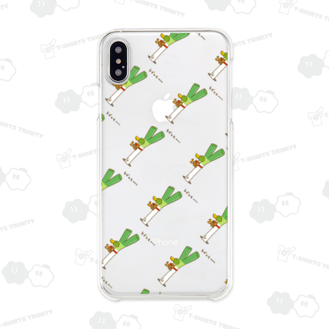 ネギがカモを背負って生えてきた!