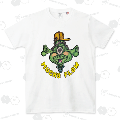 "MUCHO FLOW" (ALIEN 1) USAコットンTシャツ(8.1オンス)
