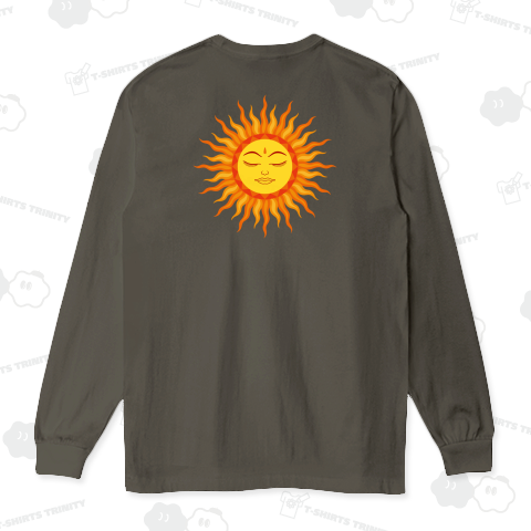 目を閉じた太陽神(背面)