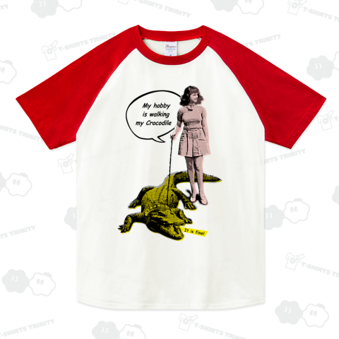 ワニと散歩する60'sガール_B