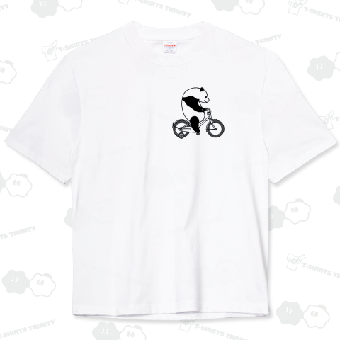 子供自転車に乗ってるパンダ