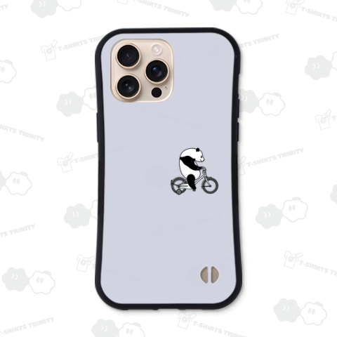 子供自転車に乗ってるパンダ