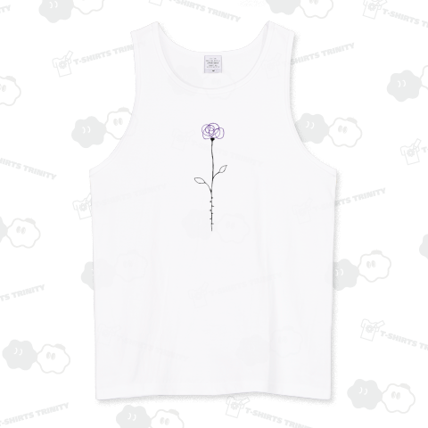 薔薇のデザインTシャツ「rose」