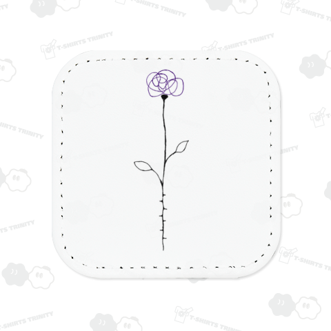 薔薇のデザインTシャツ「rose」