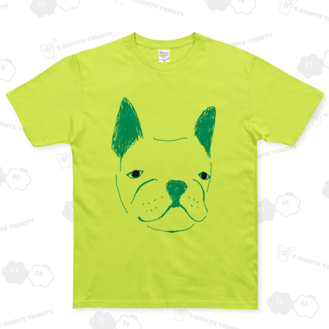フレンチブルドッグのデザインTシャツ