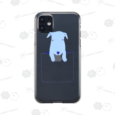 ブルテリアポッケのデザインTシャツ