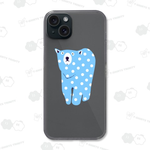 この夏おすすめ!涼しいデザイン「水玉のクマちゃん」<おしゃれ用>*クマさんTシャツ特集に掲載されました!