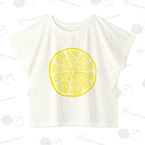 この夏おすすめ!レモンTシャツ*中の実の部分を透かしにしているので、カスタマイズしたり色んな色のTシャツでお試しあれ