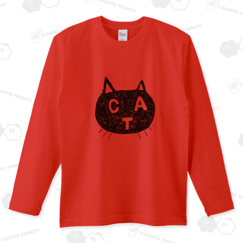 この春おすすめ!ネコ好き専用デザイン「CAT」(Tシャツ・ロングTシャツ・スウェット・パーカー・ETC)