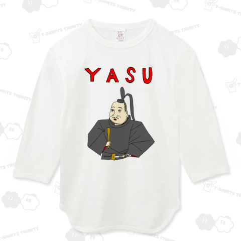 歴史ユーモアデザイン!「ヤス」というあだ名を持つ人専用デザイン<家康のヤス>*歴史Tシャツ特集に掲載されましたあ
