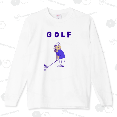 ゴルフ好きのためのデザイン「GOLF」 スーパーヘビーロングTシャツ(7.4オンス)