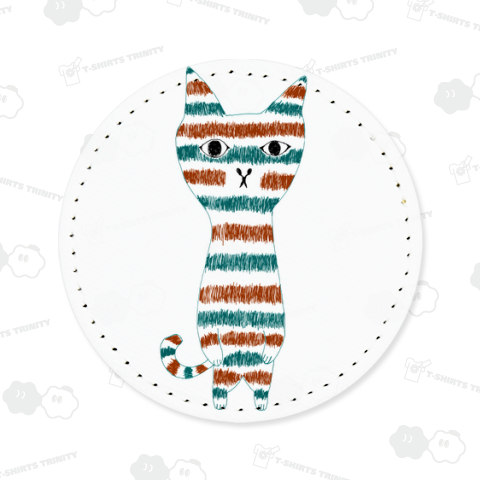 この秋おすすめ!レトロヴィンテージデザイン「ボーダーネコ」@秋冬バージョン