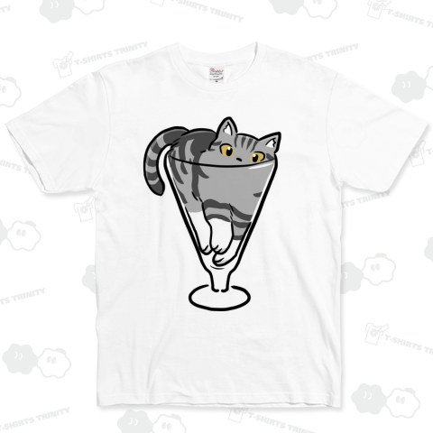 パフェグラス猫 灰キジ靴下