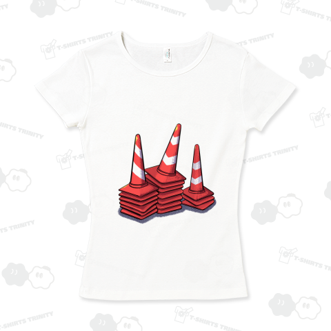 積まれた三角コーン