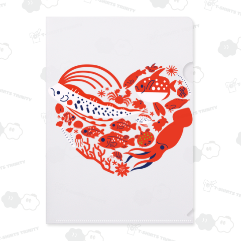 深海ハート クリアファイル(A4)