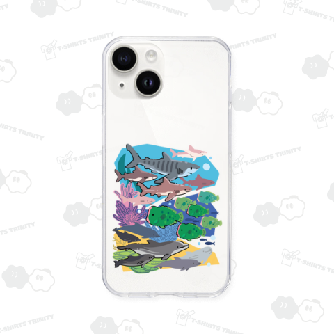 サメとイルカとカンムリブダイ