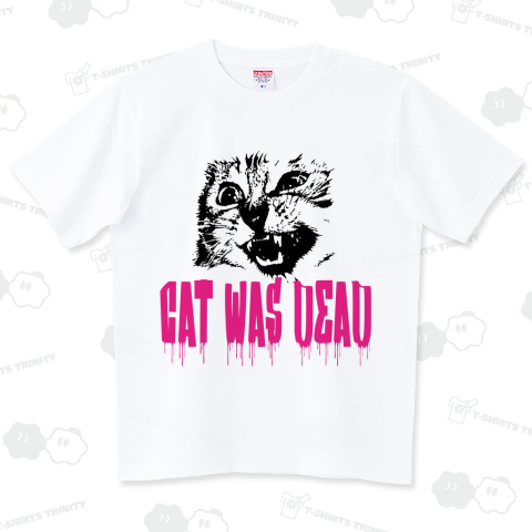 CAT WAS DEAD フォント2 オレンジピンク