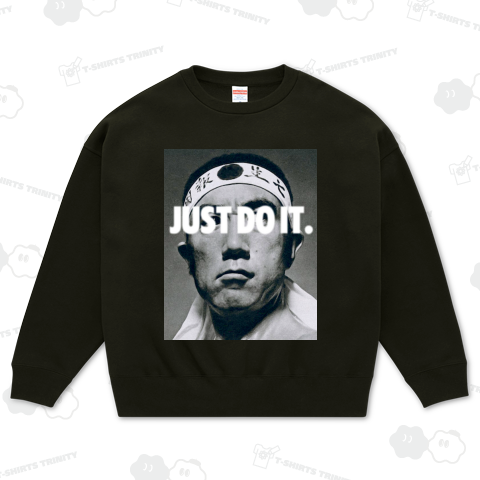 三島由紀夫 JUST DO IT !! ぼかしフォント 高解像度 ホワイト 4:5サイズ