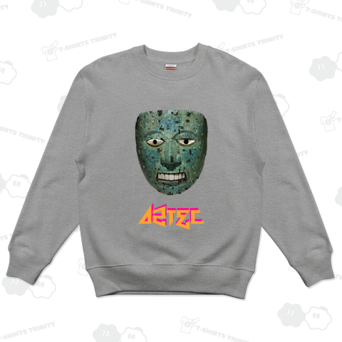 アステカ文明 火と炎の神 仮面 ファイア ゴッド シティフォント1 オレンジ×ピンク