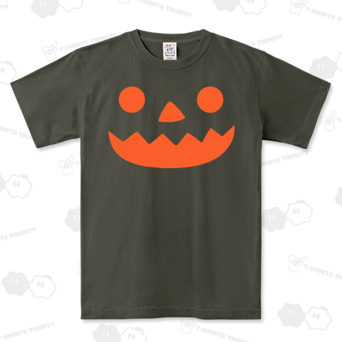 キッズアート風 カボチャのおばけちゃん