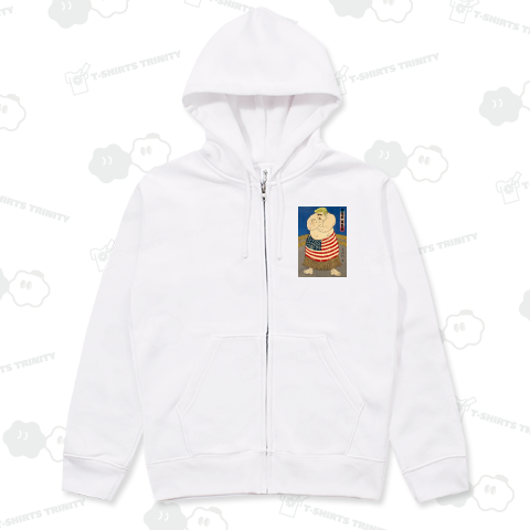 力士 浮世絵風 ドナルド・トランプ( 怒鳴奴 頭乱夫 )