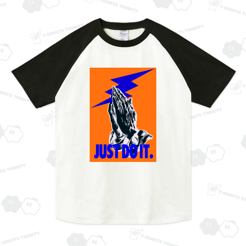 JUST DO IT シルクスクリーン アメコミ ハーフトーン A3 カラフル オレンジ×ネイビー