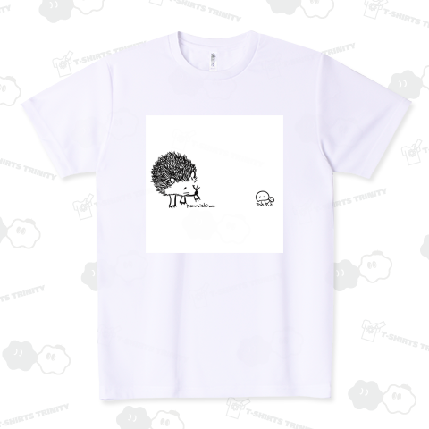 ハリネズミとキノコ