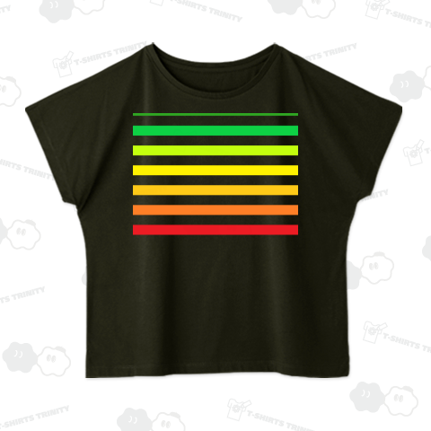 ボーダー×7・ラスタカラー・グラデーション風