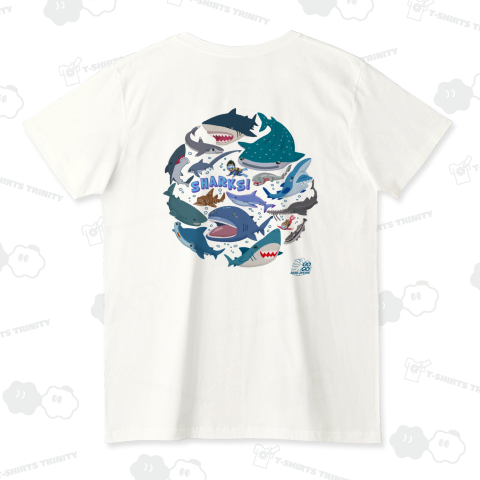 ゆるサメ&ダイバー バックプリント