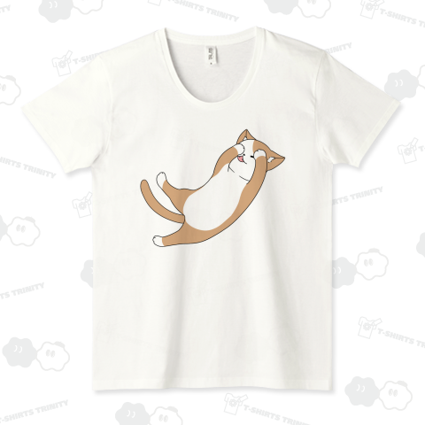 へそ天にゃんこ(茶猫)