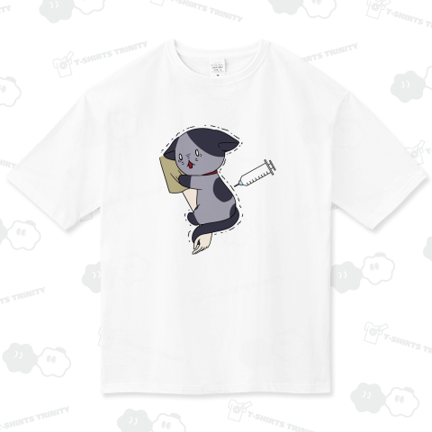注射が怖い猫(文字なし)