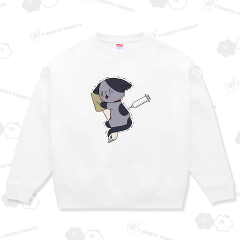 注射が怖い猫(文字なし)