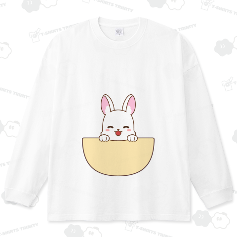 お腹のポケットからウサギ