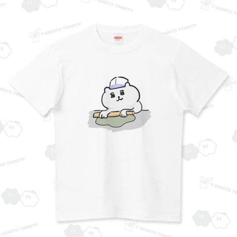 蕎麦打ち猫ちゃん ハイクオリティーTシャツ(5.6オンス)