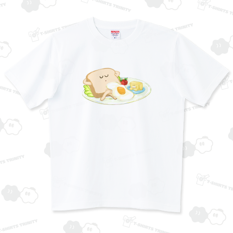 食パンとバター犬(モーニング) ハイグレードTシャツ(6.2オンス)