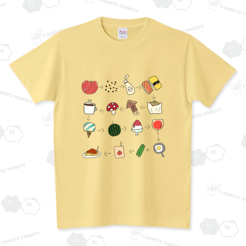 絵しりとりTシャツ（スタンダードTシャツ）|デザインTシャツ通販