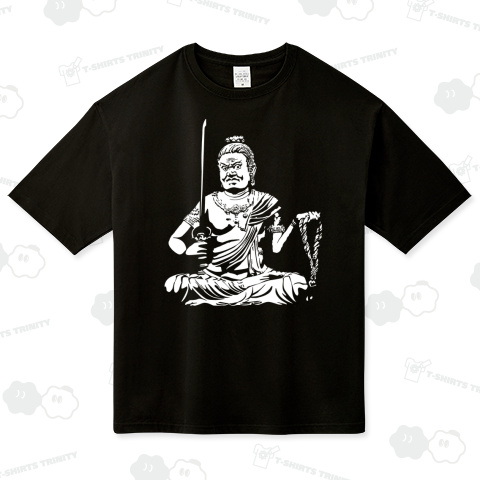 不動明王座像(濃色生地用・白柄)