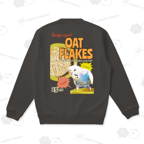 Yum! OAT FLAKES クルーネックスウェット(10オンス)