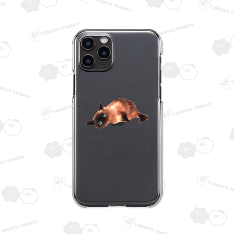 寝転がりだるーんシャム猫