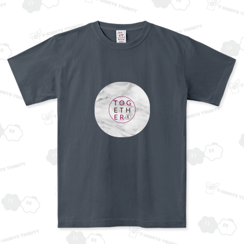 マーブル & together ロゴ , きれいホワイトマーブル